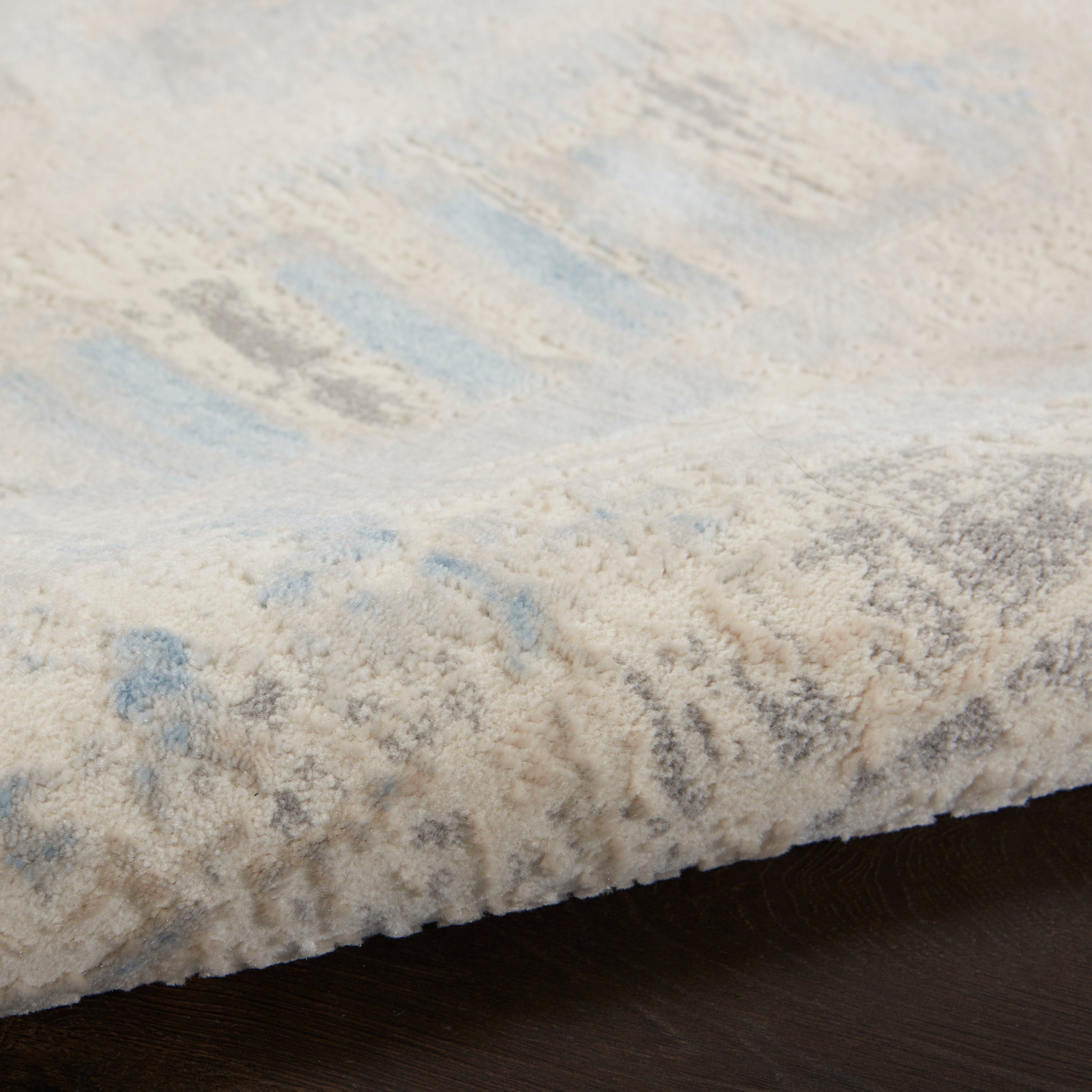 Nourison Solace SLA08 Ivory/Grey/Blue Large Rectangle Rug